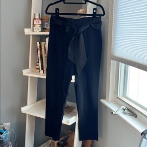 Rachel Zoe Elegant Black Tie-Waist Pants size 8